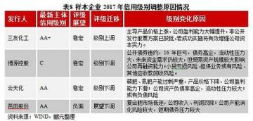 鹏元研究 2017年化学原料及化学制品行业信用风险分析